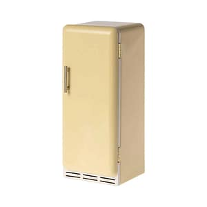Miniature fridge - yellow