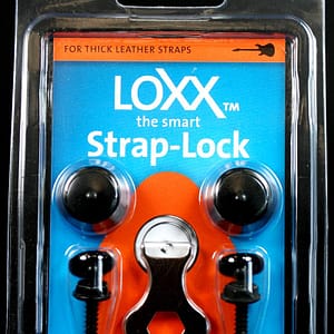 Loxx strap-lock guitar black