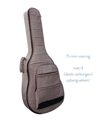 CLX Gigbag voor Western gitaar grey - Afbeelding 2