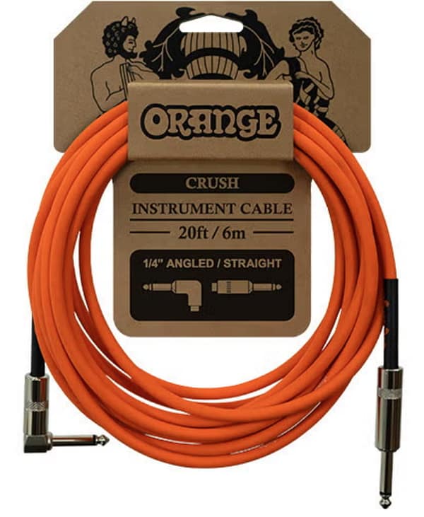 Orange gitaarkabel 6m angled/straight