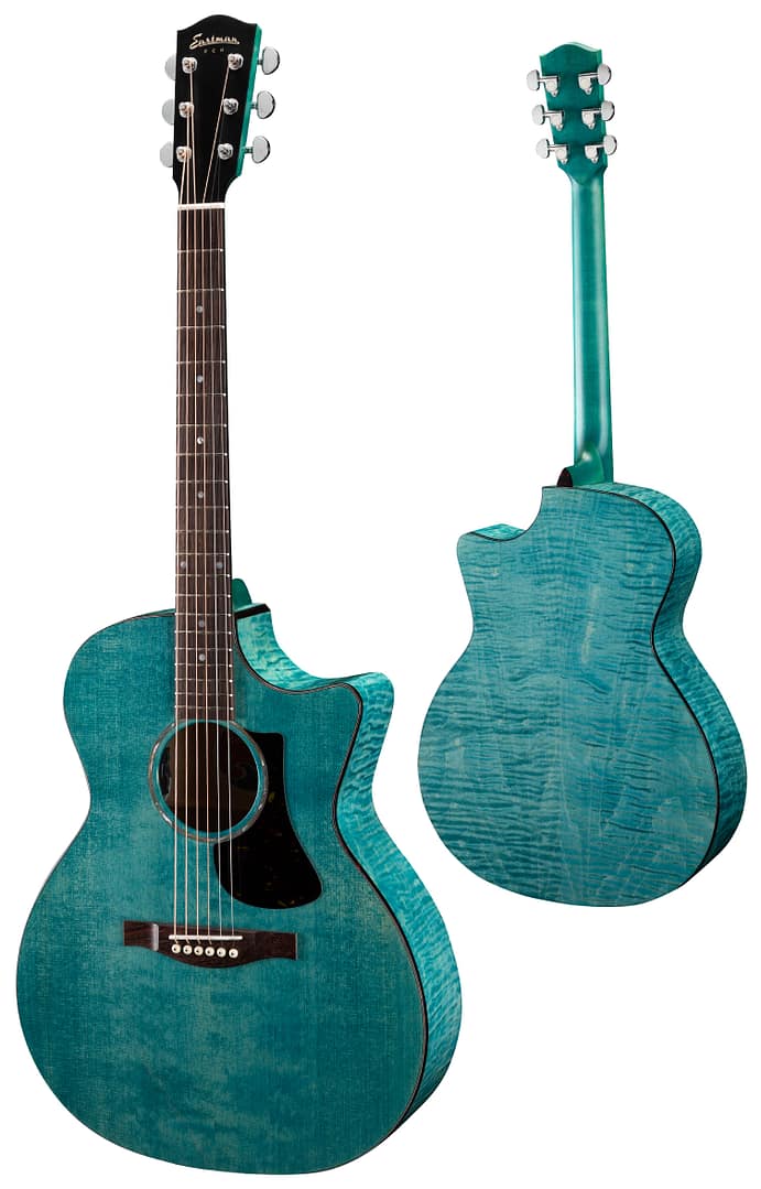 Eastman PCH3-GACE-FB — Grand Auditorium Cutaway, Faded Blue - Afbeelding 2
