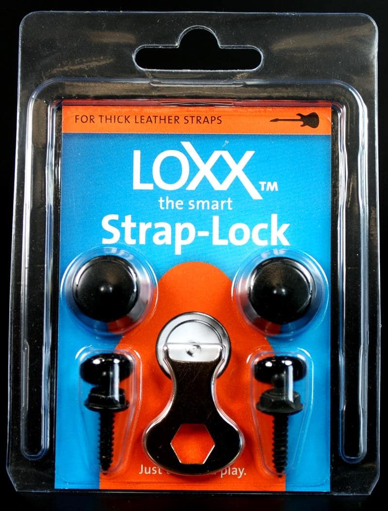 Loxx strap-lock guitar black