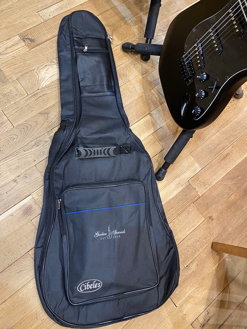 Egmond GS-821M Elektrische Gitaar – Mat Zwart | Strato-stijl - Afbeelding 7