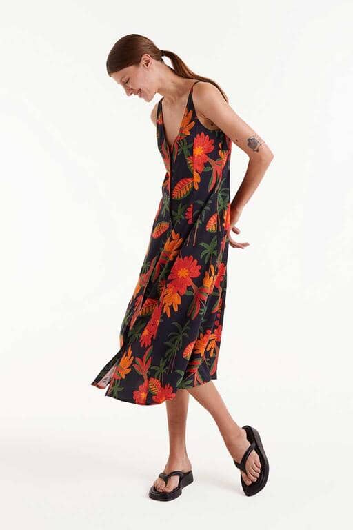 Jurk Compañia Fantastica "Palm" - Afbeelding 3