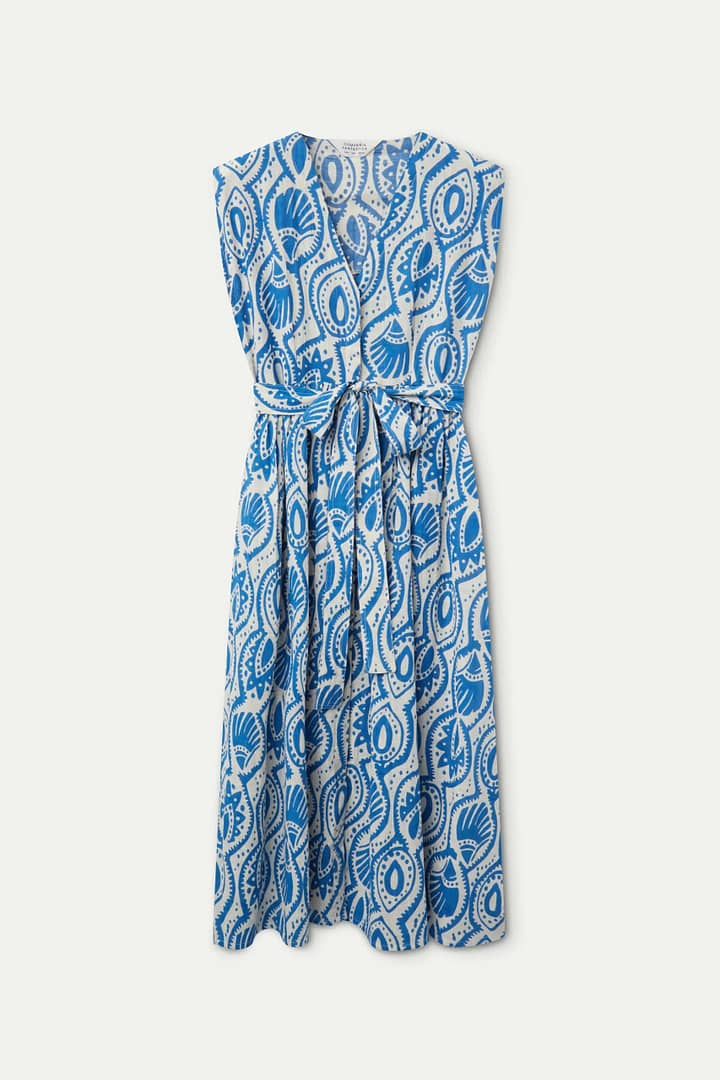 Jurk Compañia Fantastica "Blue" - Afbeelding 4