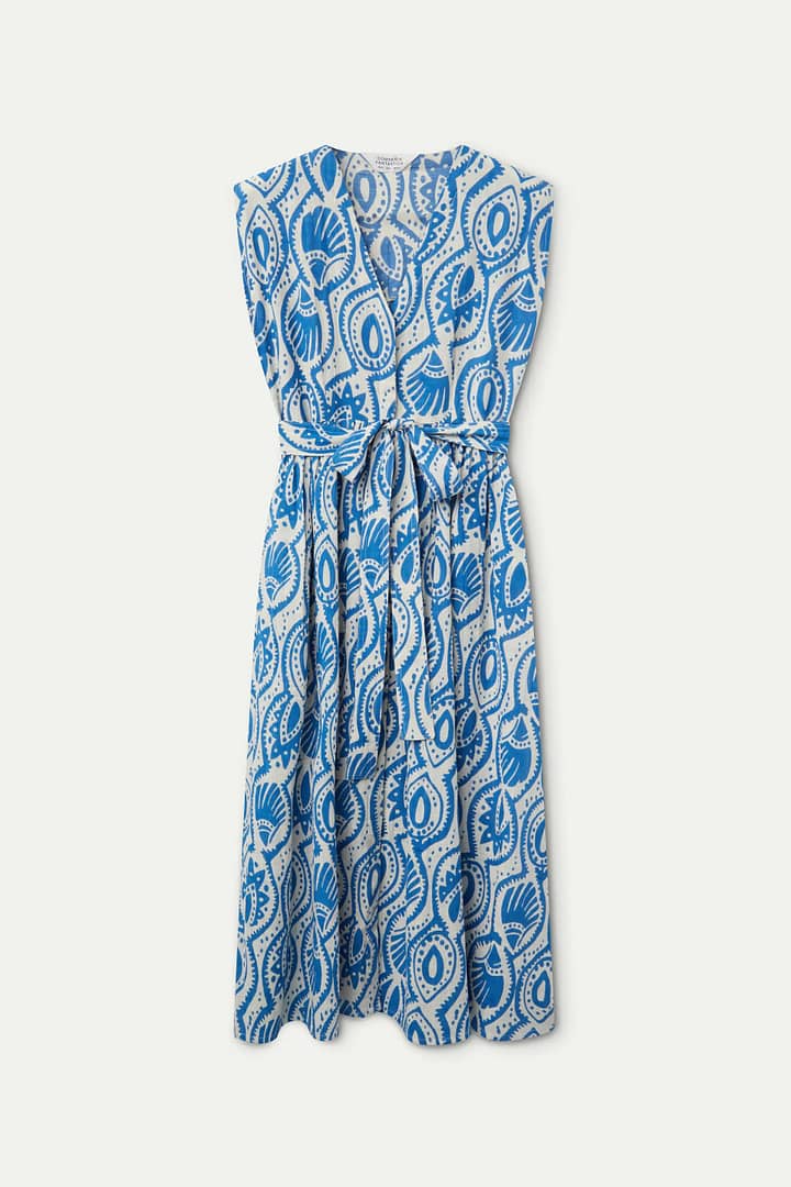 Jurk Compañia Fantastica "Blue" - Afbeelding 4
