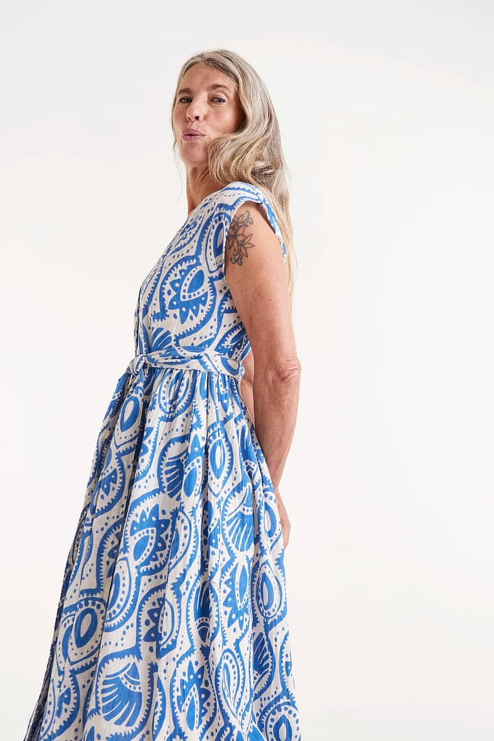 Jurk Compañia Fantastica "Blue" - Afbeelding 2