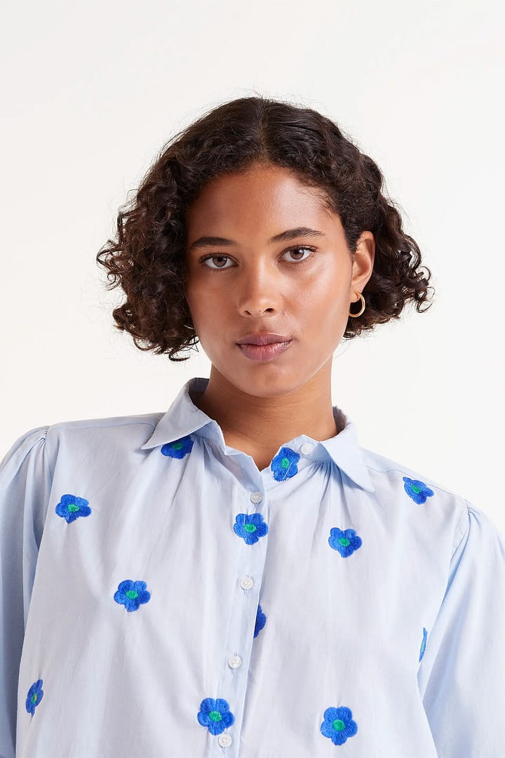 Blouse Compañia Fantastica "Blue" - Afbeelding 4