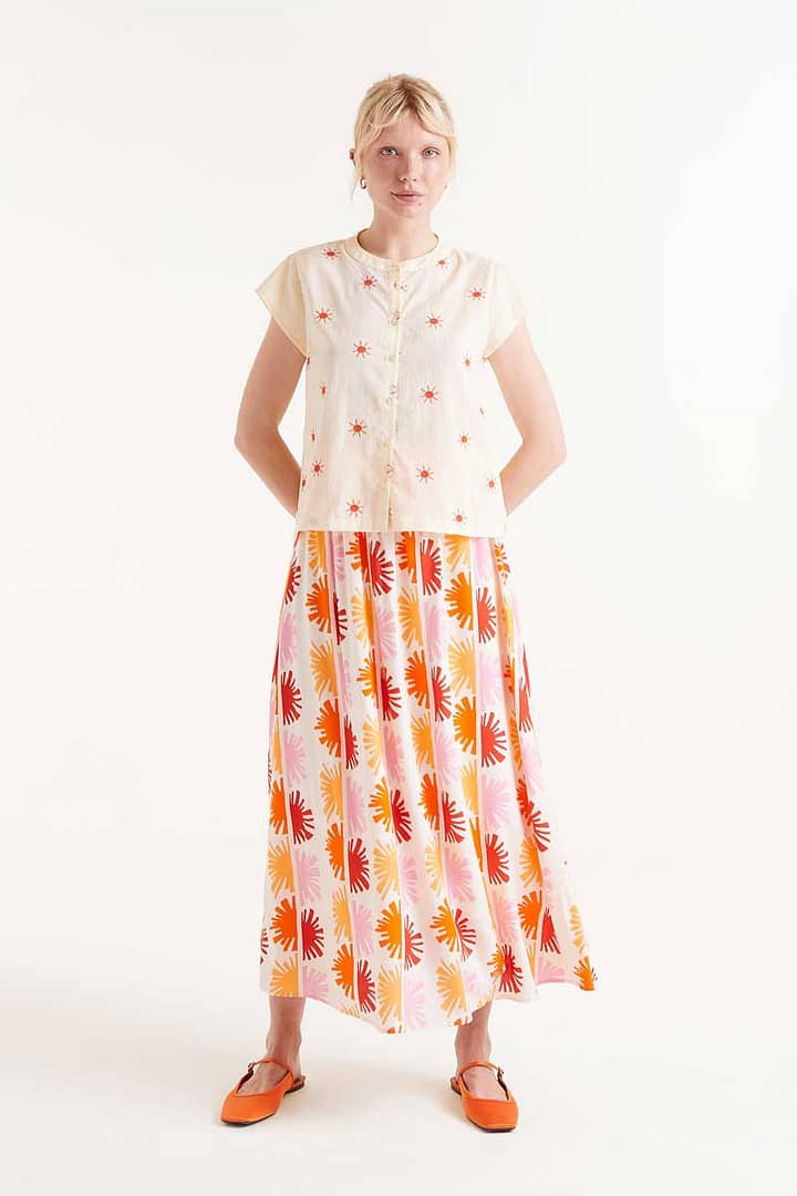 Blouse Compañia Fantastica "Yellow" - Afbeelding 2