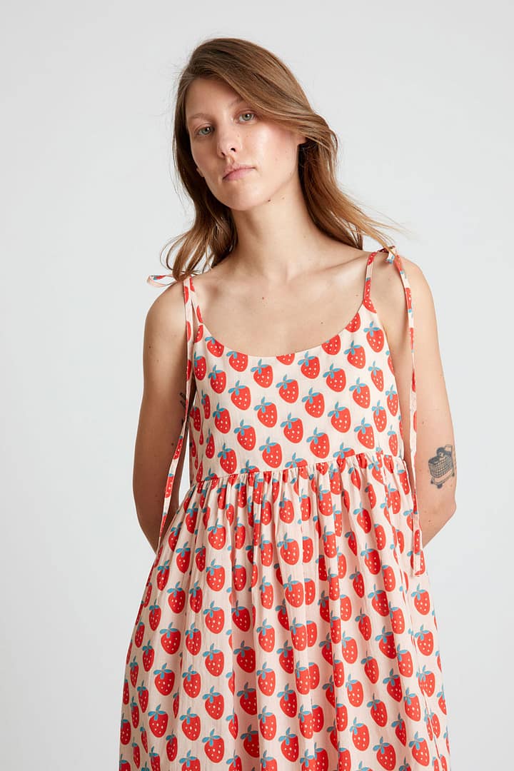 Jurk Compañia Fantastica "Strawberry" - Afbeelding 3