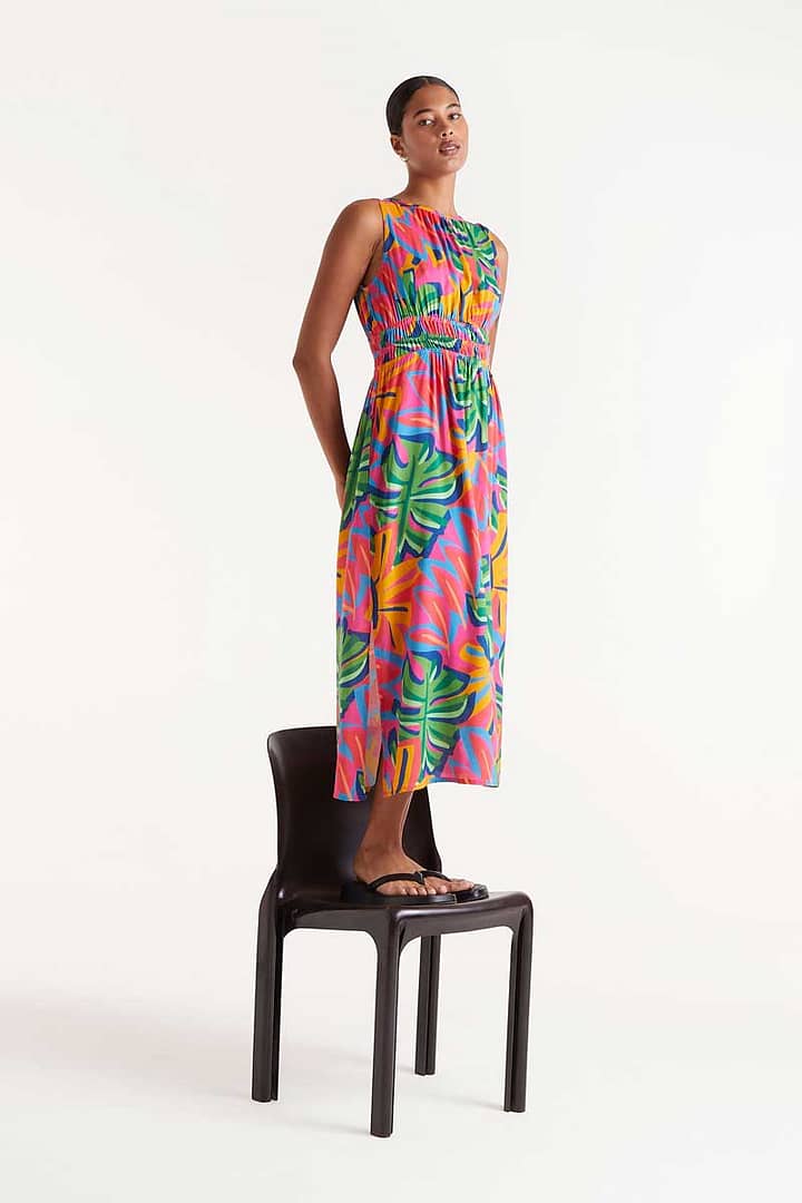 Jurk Compañia Fantastica "Leaves" - Afbeelding 4