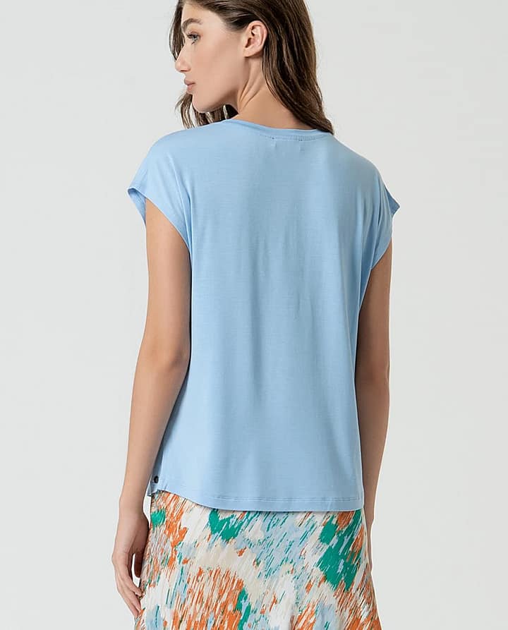 T-shirt Surkana Ice Blue - Afbeelding 2