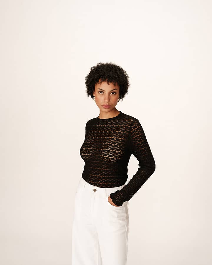 Top Grace & Mila "Prairie" Noir - Afbeelding 2