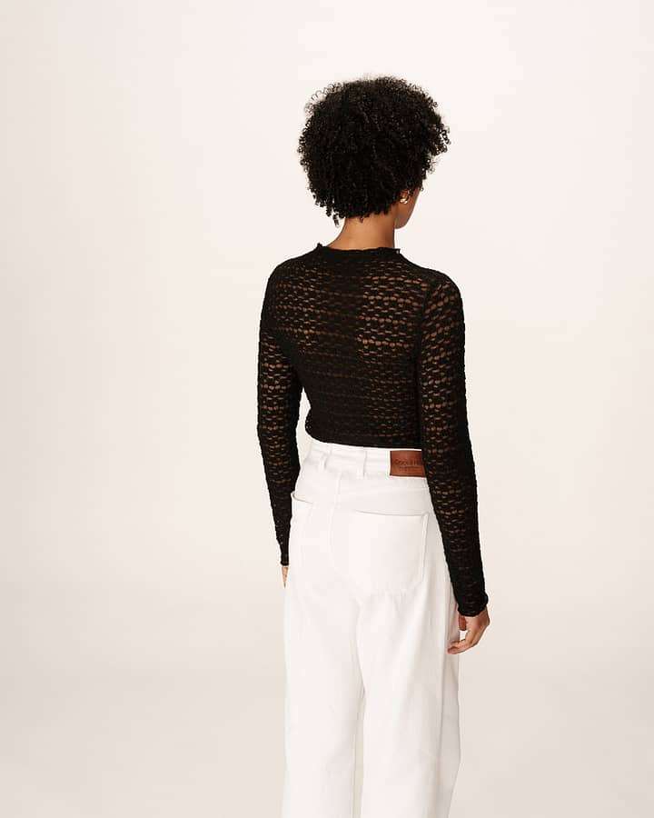 Top Grace & Mila "Prairie" Noir - Afbeelding 3