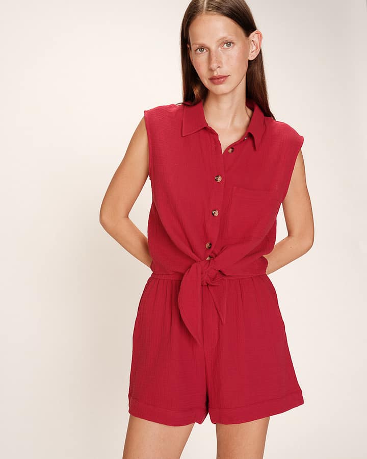 Top Grace & Mila "Reglisse" Rouge