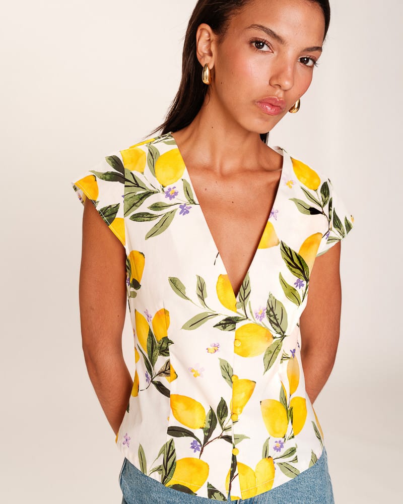 Top Grace & Mila "Remy" Ecru