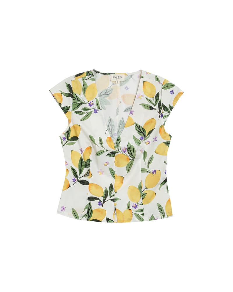 Top Grace & Mila "Remy" Ecru - Afbeelding 4