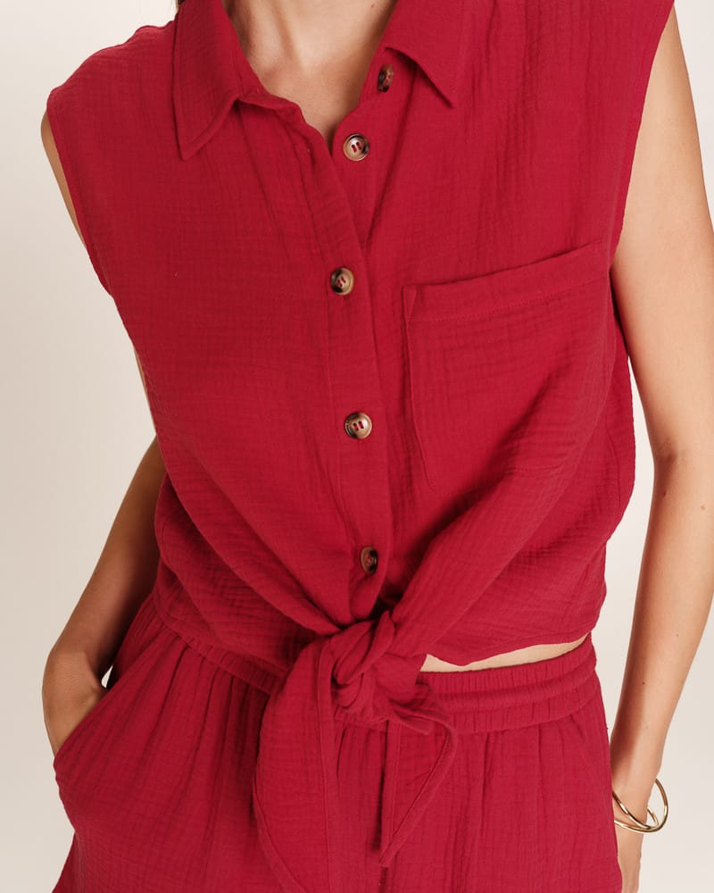 Top Grace & Mila "Reglisse" Rouge - Afbeelding 2