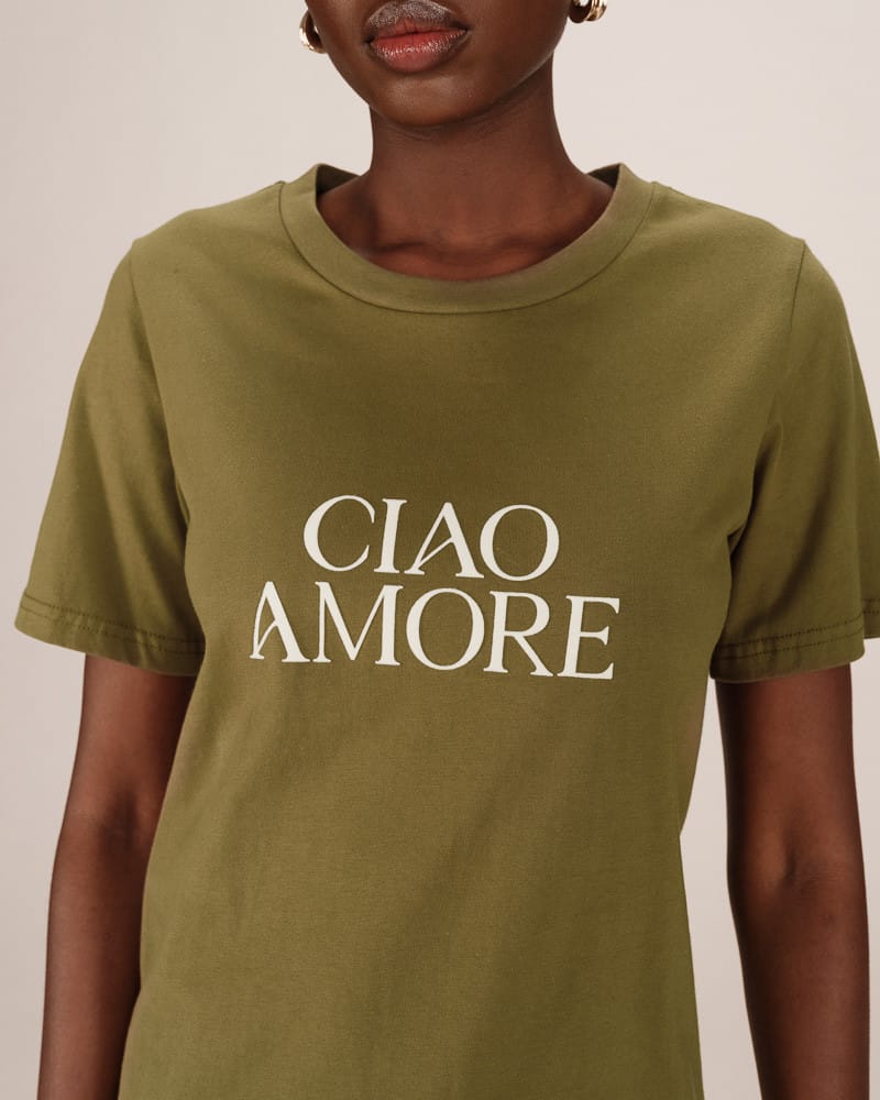 T-Shirt Grace & Mila "Soft" Olive - Afbeelding 2