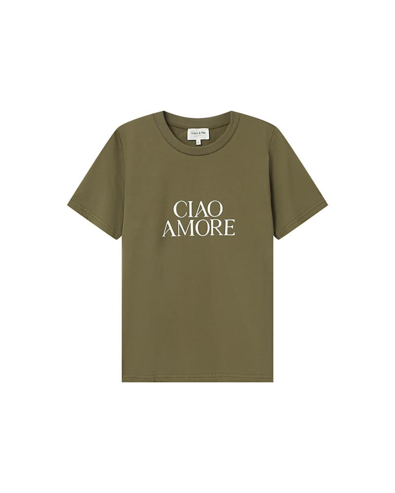 T-Shirt Grace & Mila "Soft" Olive - Afbeelding 4