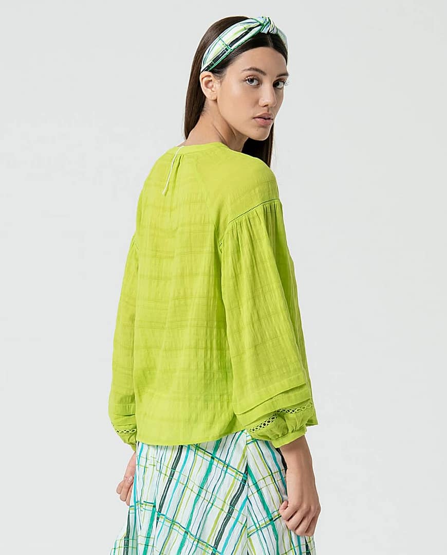 Blouse Surkana Lime - Afbeelding 3