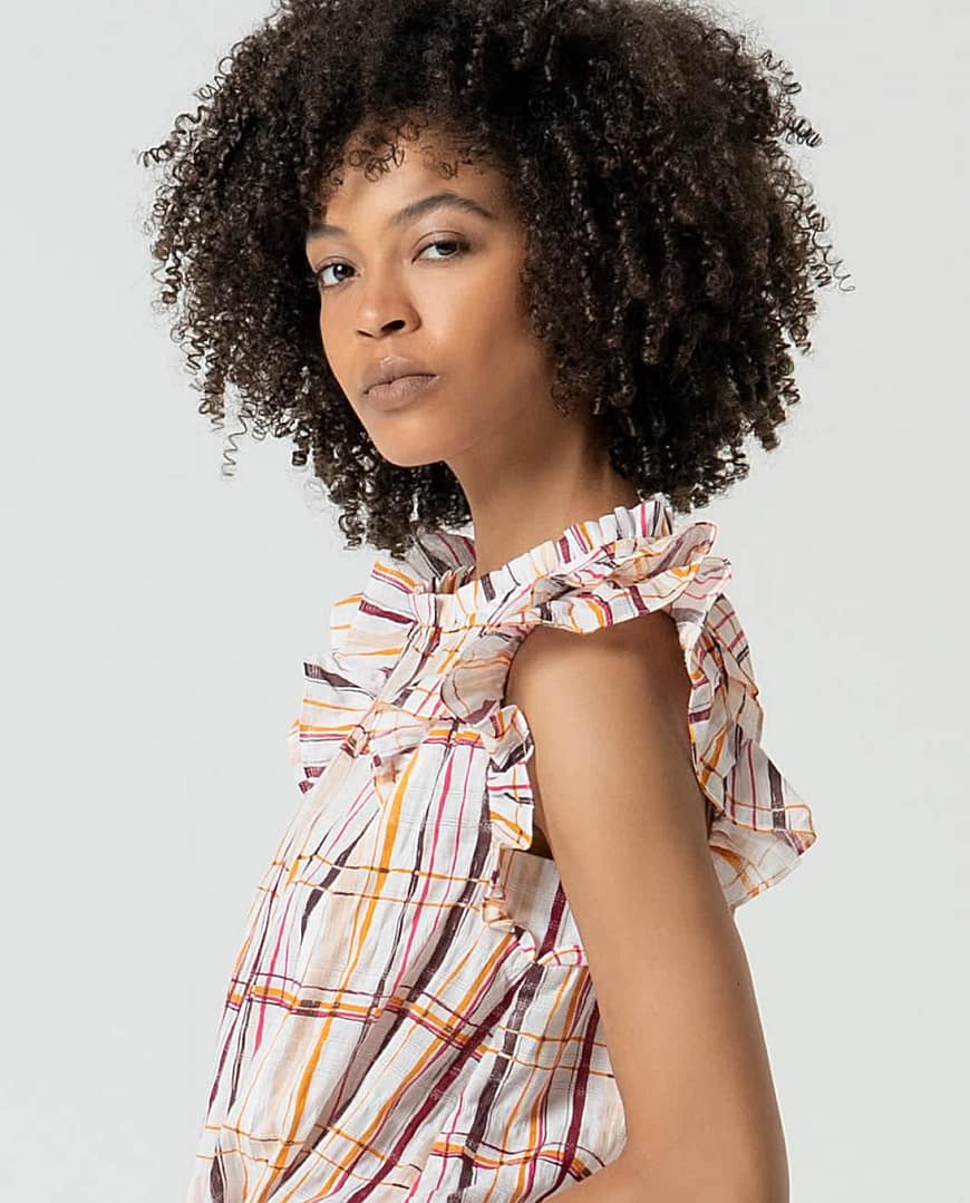 Blouse Surkana Checks - Afbeelding 2