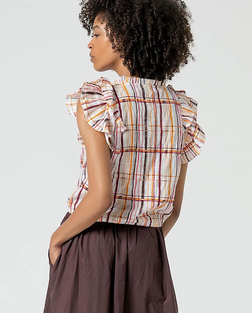 Blouse Surkana Checks - Afbeelding 3