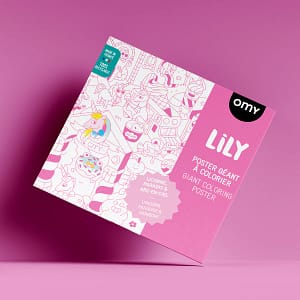 OMY Lily reuzenposter om in te kleuren
