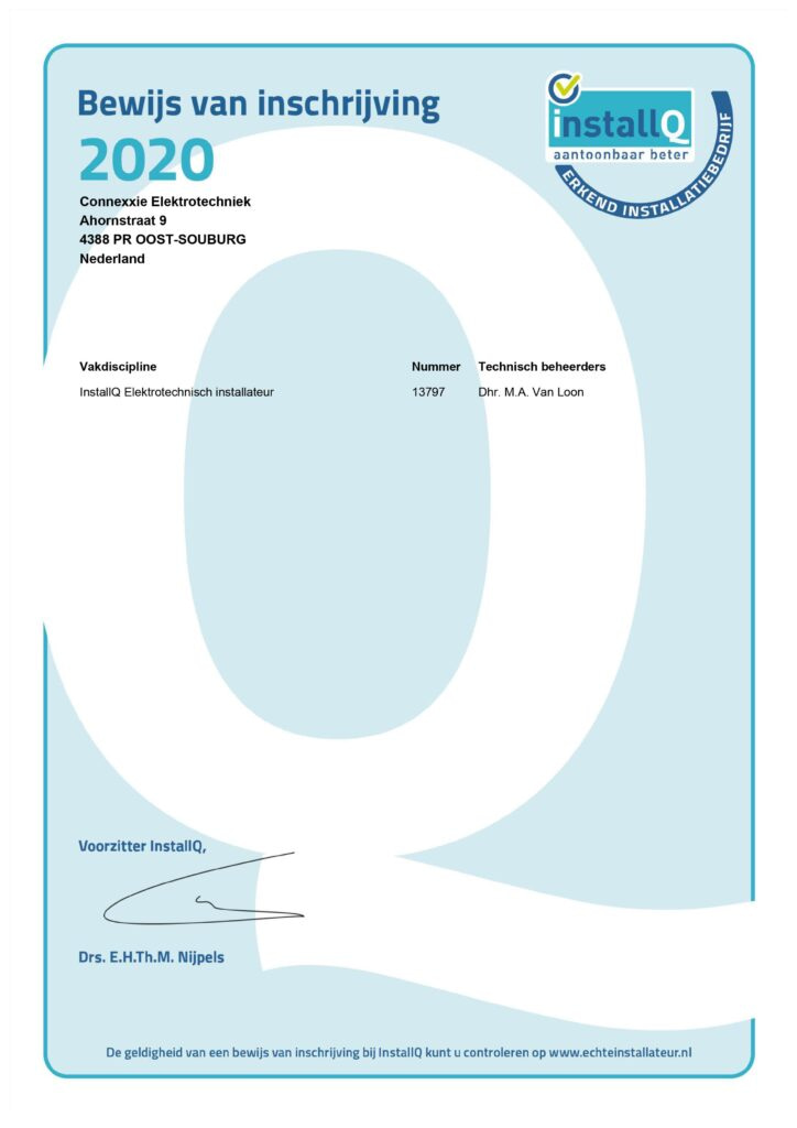 erkend elektrotechnisch installateur