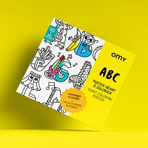 OMY Abc reuzenposter om in te kleuren
