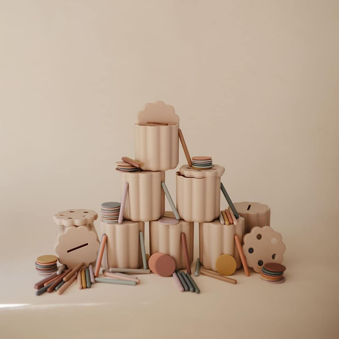 Mushie - Coin & Tube sorteer set - Afbeelding 3