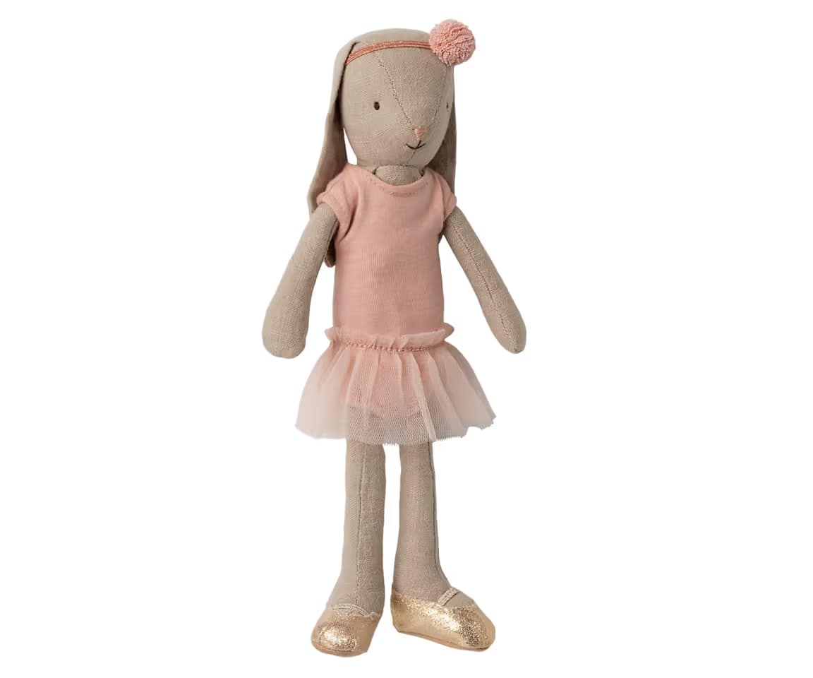 Maileg bunny size 2, ballet suit and skirt rose