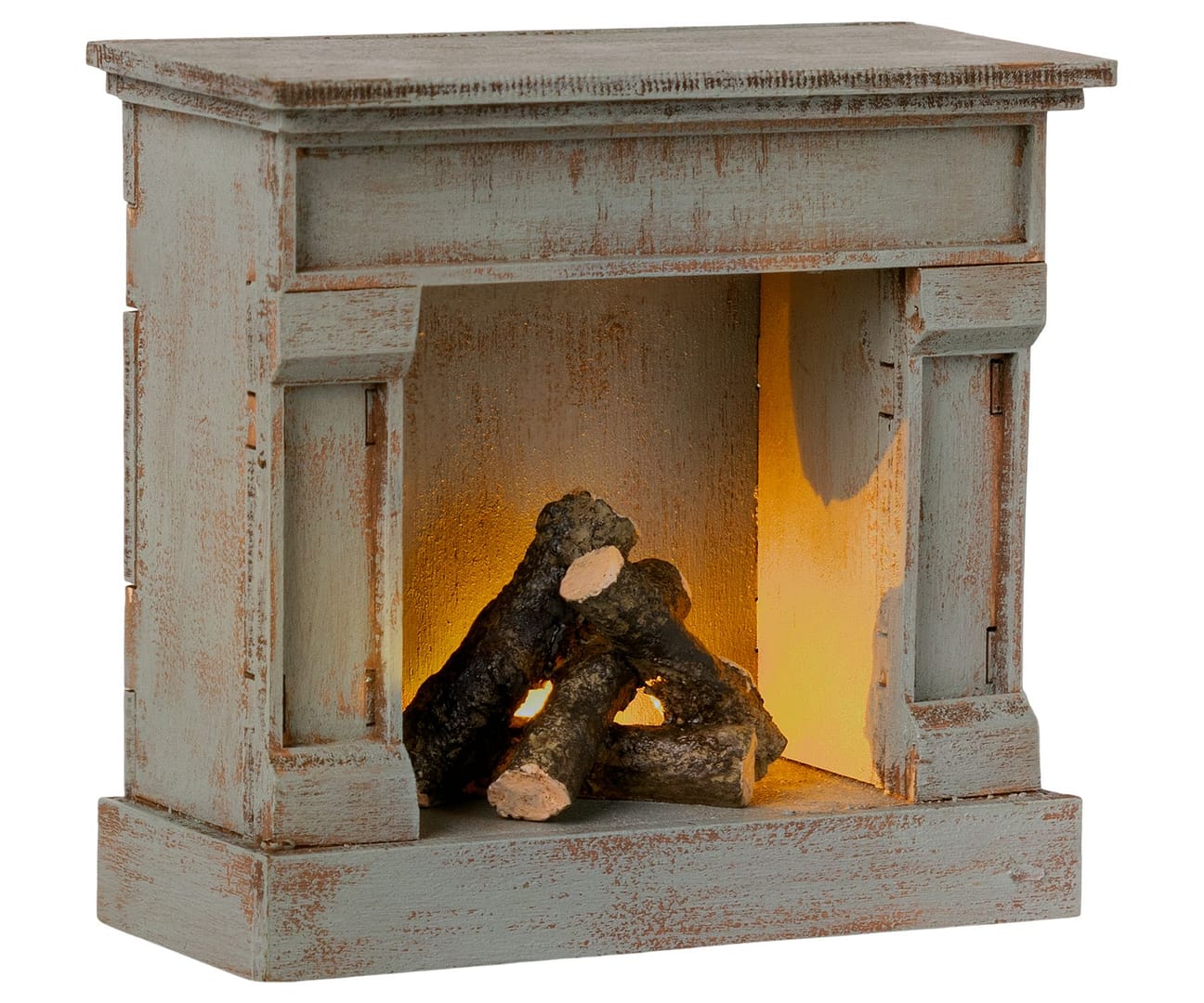 Maileg Fireplace vintage blue - Afbeelding 2