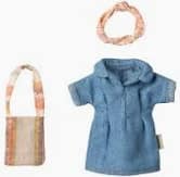 Maileg - Denim dress and bag - Mum Mouse
