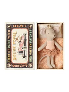 Maileg-Princess Mouse- Little sister in matchbox