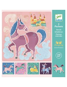 Djeco Paarden sjablonen
