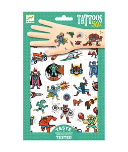 Djeco tattoos - superhelden en schurken