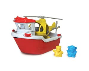 Green Toys - Reddingsboot met helikopter