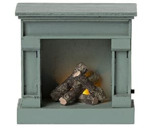 Maileg Fireplace vintage blue