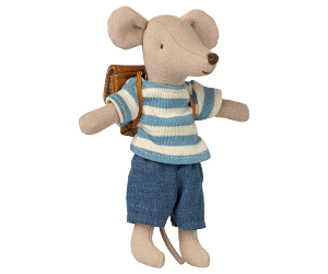 Maileg tricycle mouse big brother brown