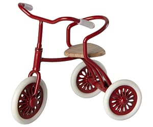 Maileg abri à tricycle driewieler rood