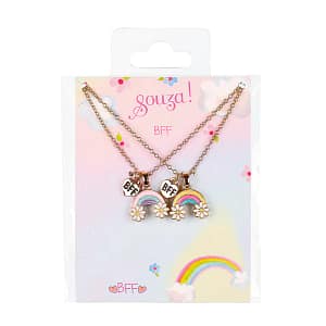 Cadeauset BFF regenboog, 2 kettingen
