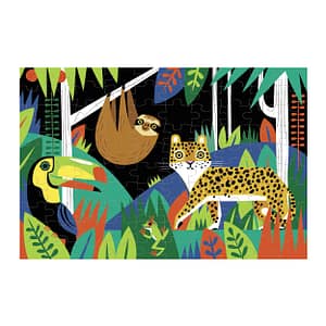 Glow in the Dark puzzel - rainforest 100st