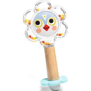 Djeco - Baby flower rammelaar en spiegel