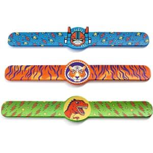 Djeco Snap armband - dino, tijger, superheld - assorti