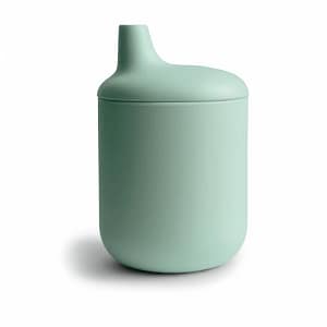 Mushie silicone sippy cup