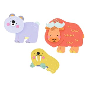 Djeco grote stickers - dieren van de ijsvlakte