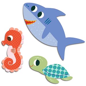 Djeco grote stickers - zeedieren