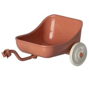 Maileg, coral tricycle hanger mouse
