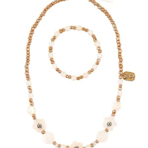 Ketting en armband set Alexa goud